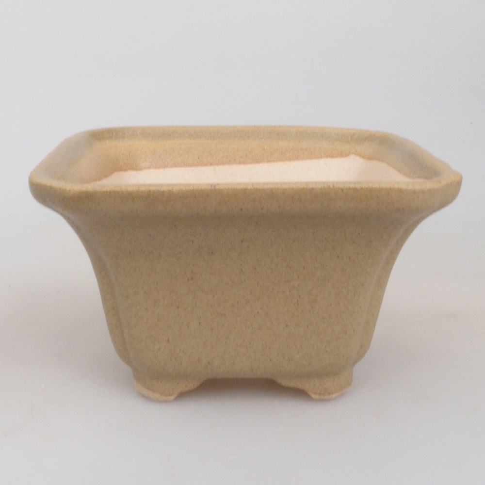 Mini bonsaischaal 7,5 x 7,5 x 4,5 cm, bruin