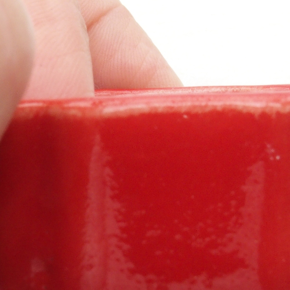 Mini bonsaischaal 4,5 x 4,5 x 2 cm, kleur rood