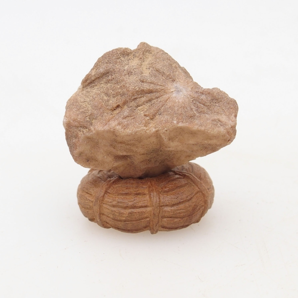 Suiseki - Steen met DAI (houten basis)