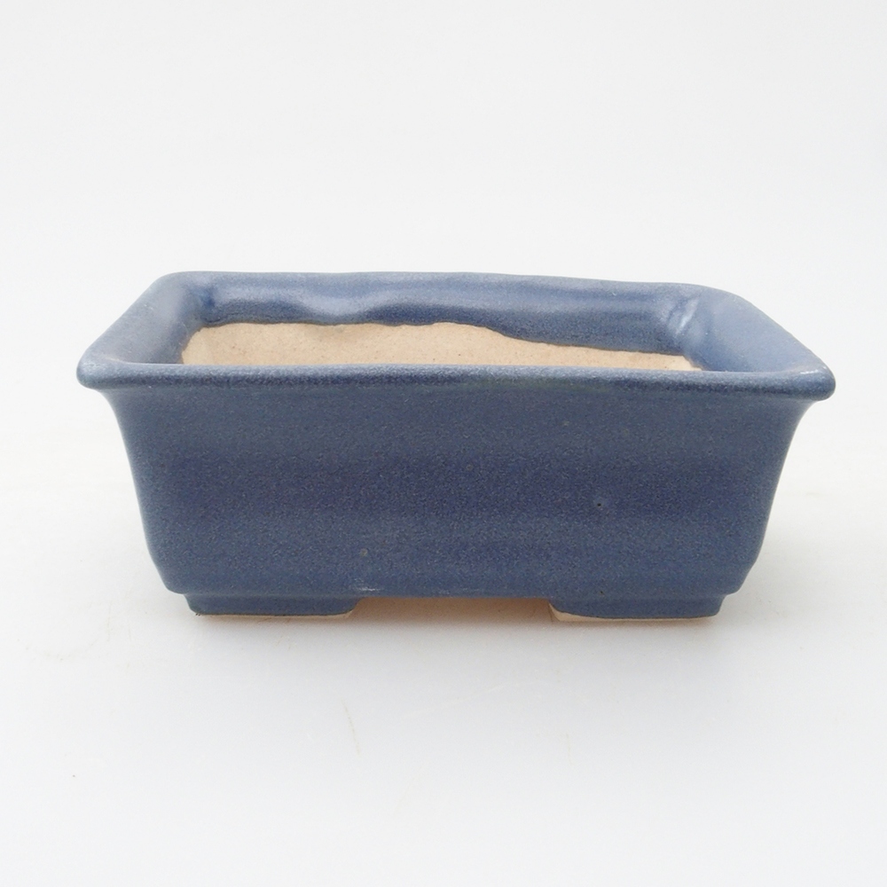 Mini bonsaischaal 8 x 6 x 3 cm, blauw