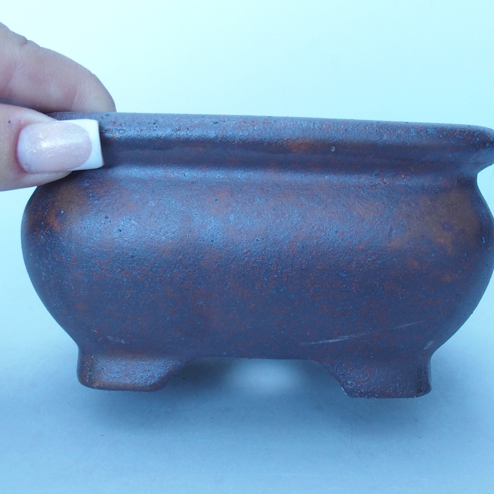 Kom 12,5 x 12,5 x 7 cm bruin