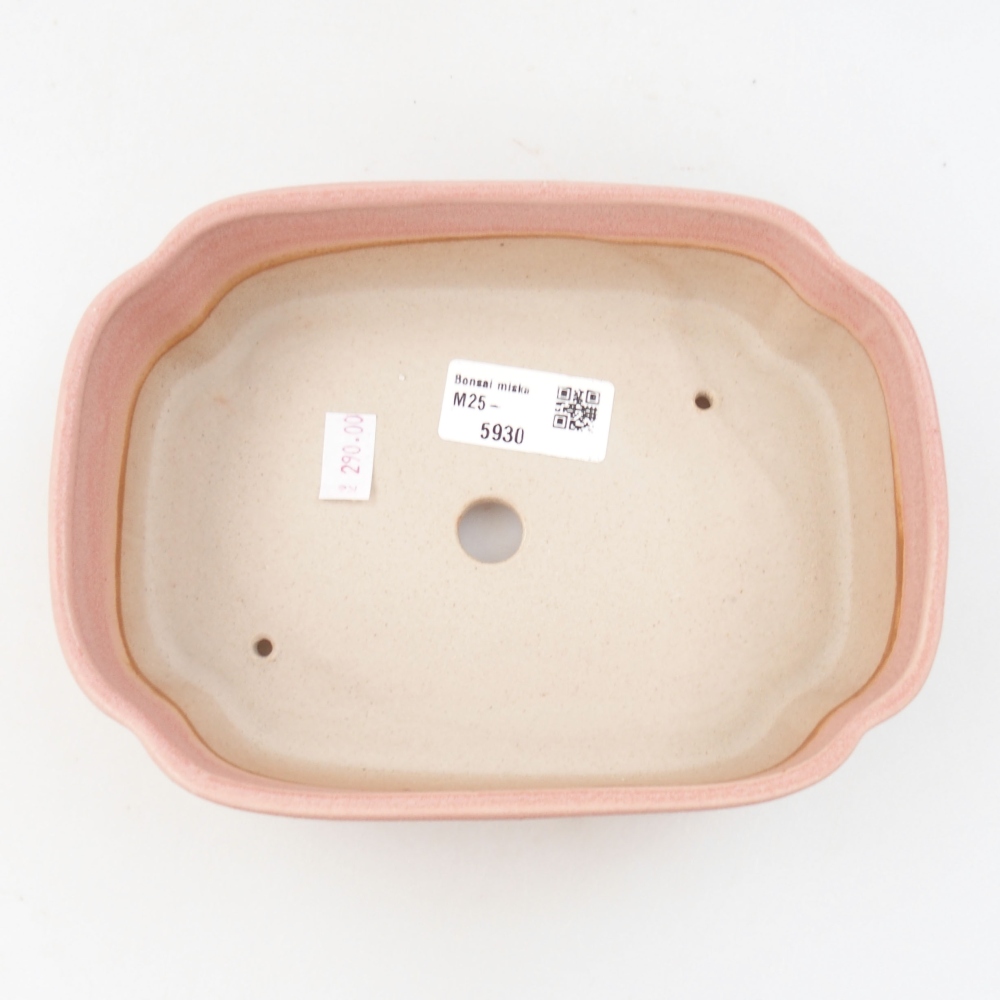 Bonsaischaal van keramiek 22 x 17 x 5 cm, groen