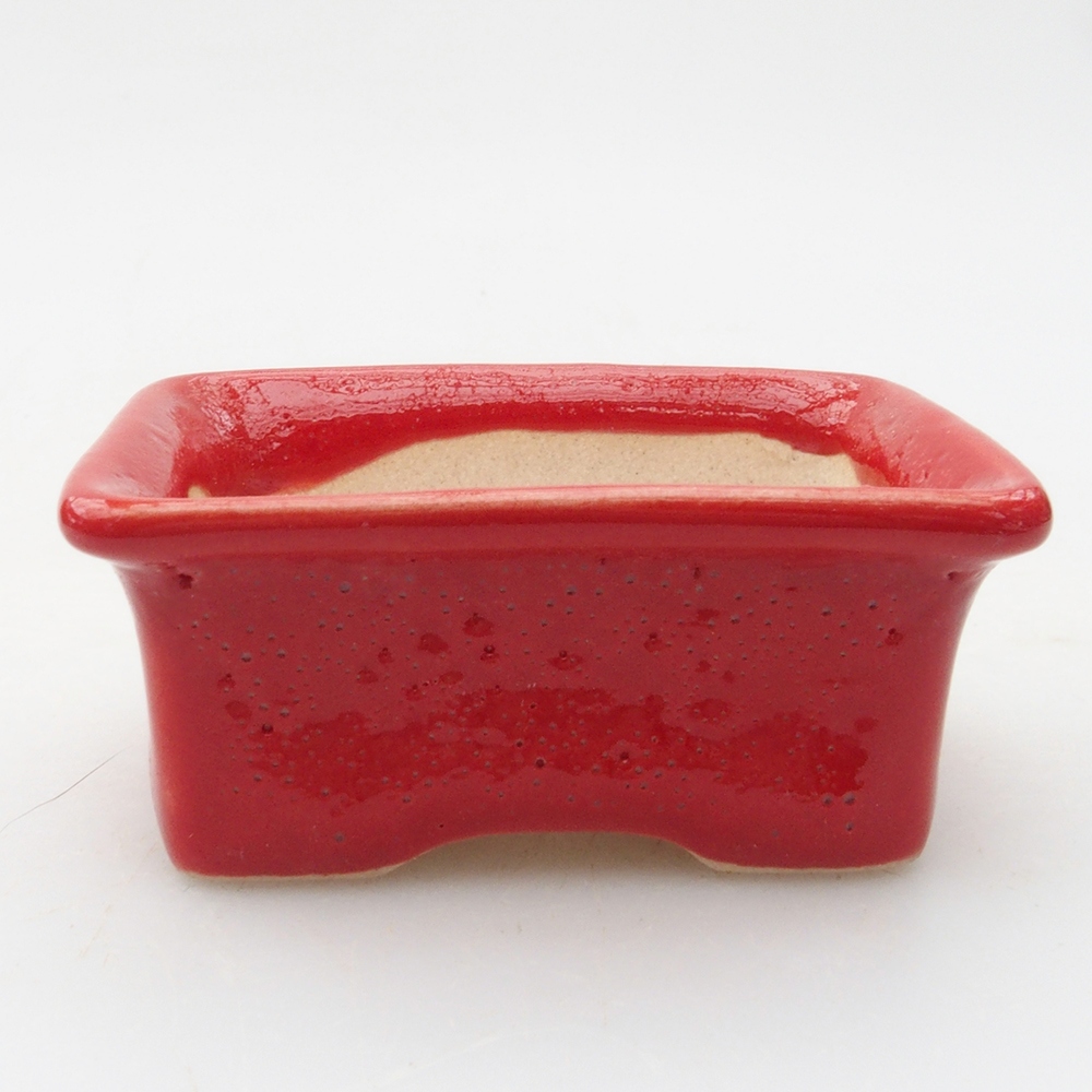 Mini bonsaischaal 5,5 x 4 x 2,5 cm, kleur rood
