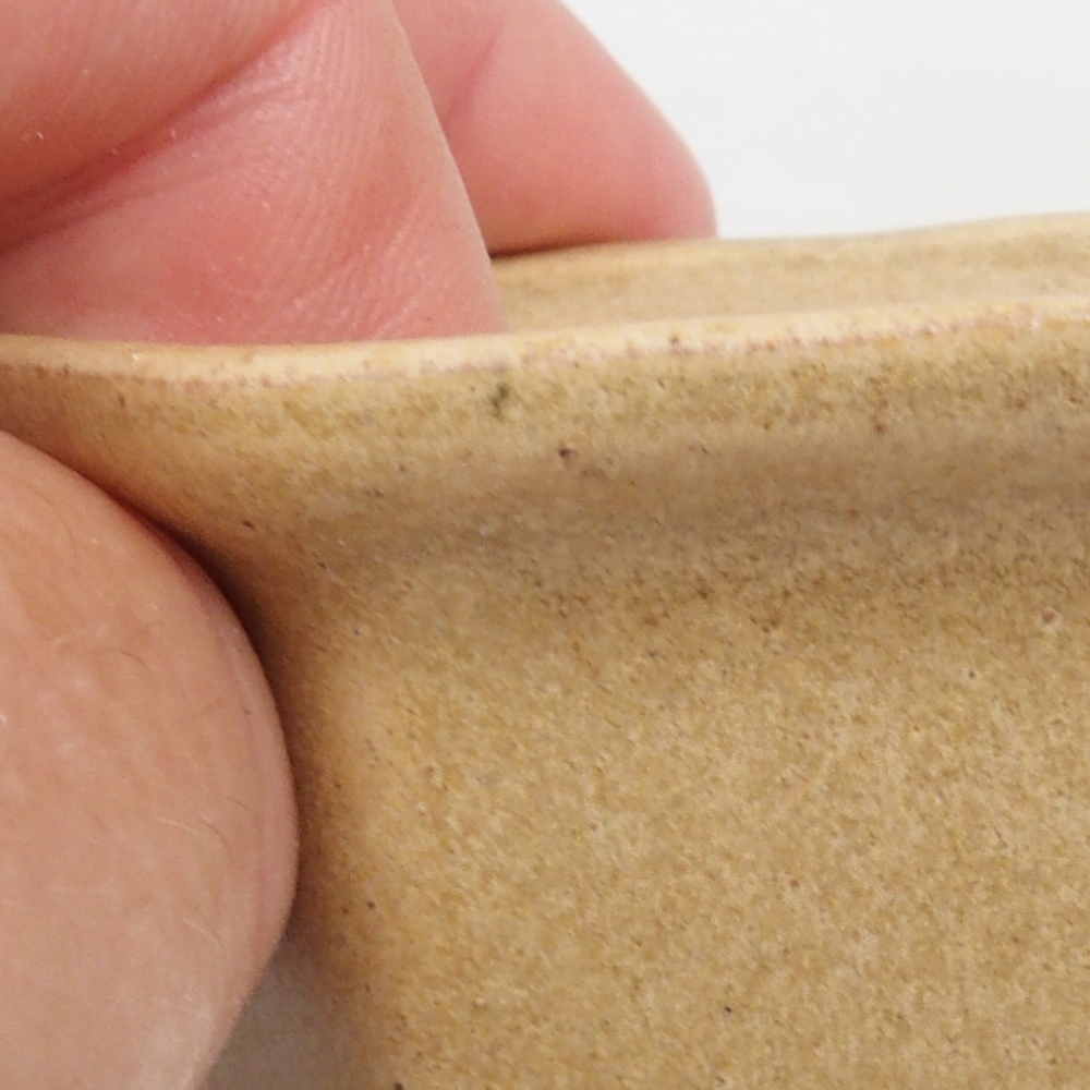 Mini bonsaischaal 7 x 7 x 5 cm, bruin