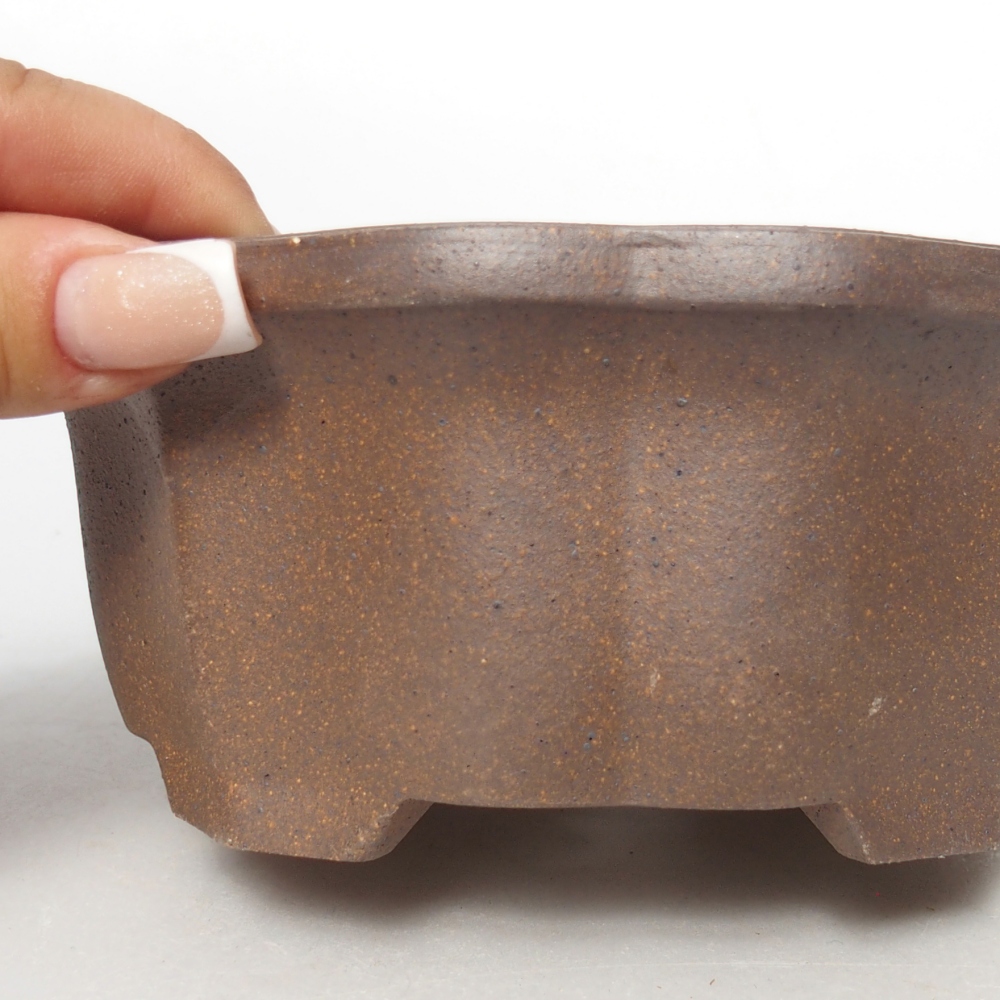 Kom 15 x 15 x 6,5 cm bruin