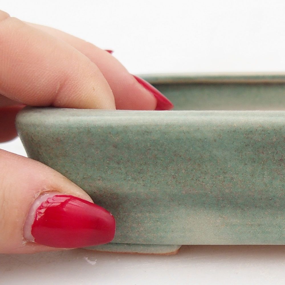 Bonsaischaal van keramiek 125 x 10 x 3 cm, bruin