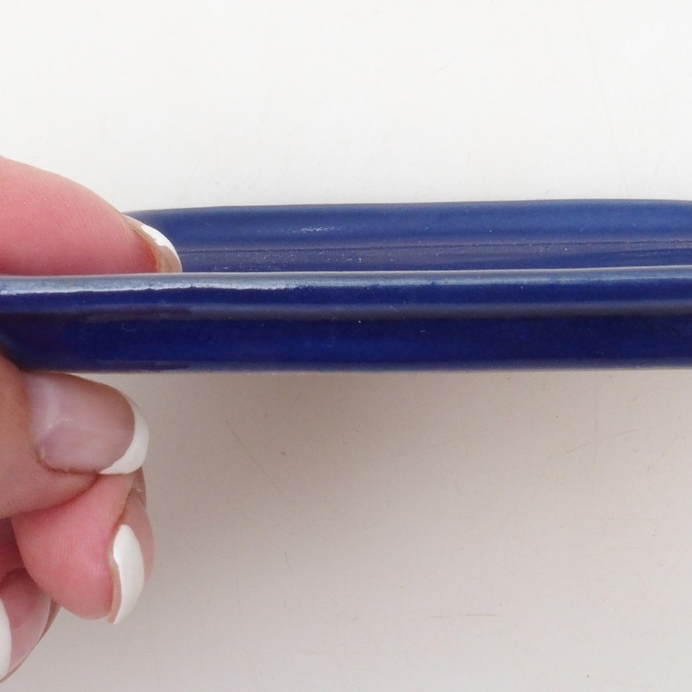 Keramische kom H17 -15,5 x 11 x 1 cm - blauw