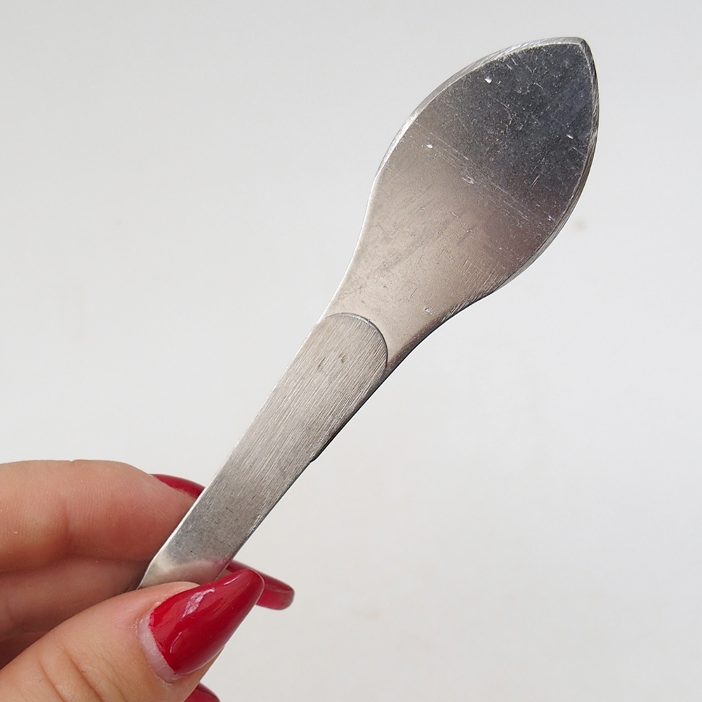 Spatel en pincet 22 cm - roestvrij staal