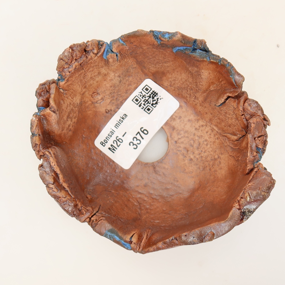 Keramisch Schelp 9 x 9 x 5,5 cm , kleur blauw