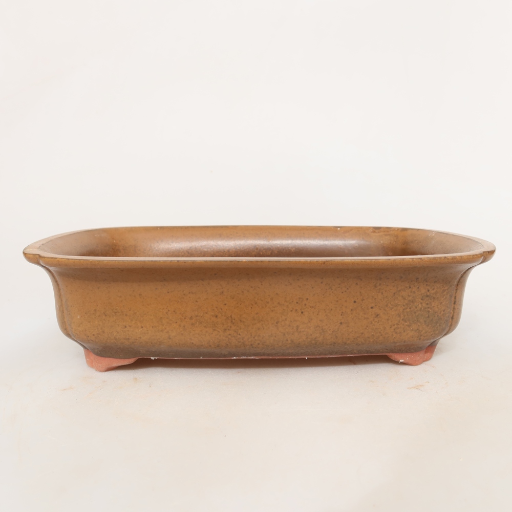 Keramische schaal  24 x 17 x 6 cm, kleur bruin
