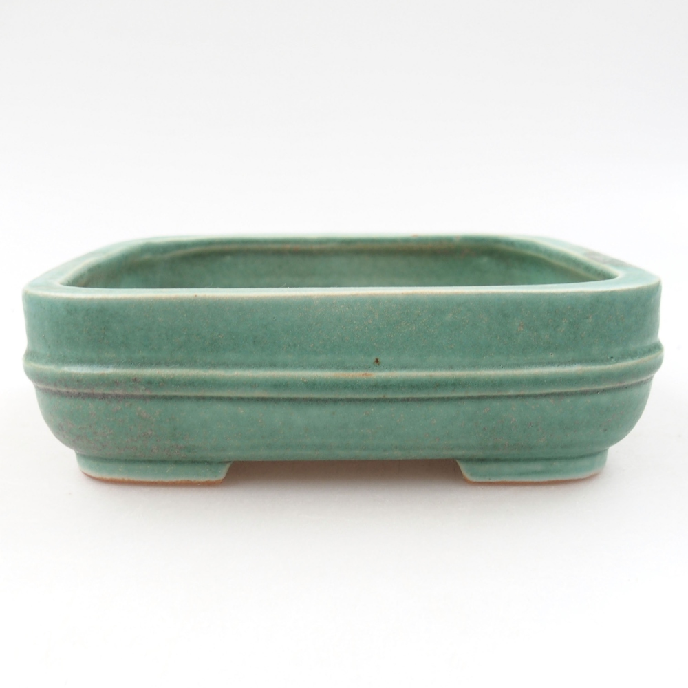 Bonsaischaal van keramiek 22 x 17 x 5 cm, groen