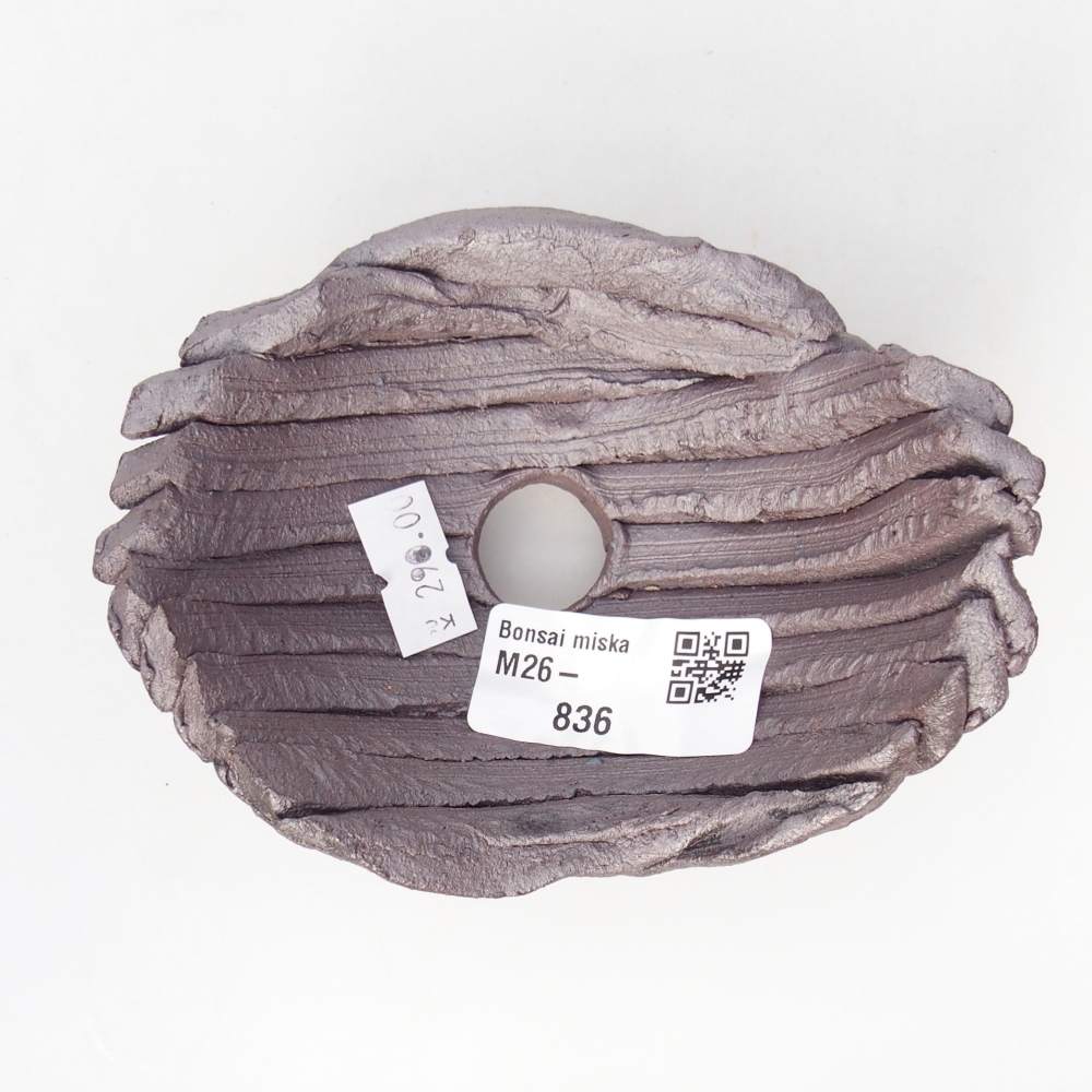 Keramisch Schelp 11 x 8,5 x 6 cm , metaalkleur