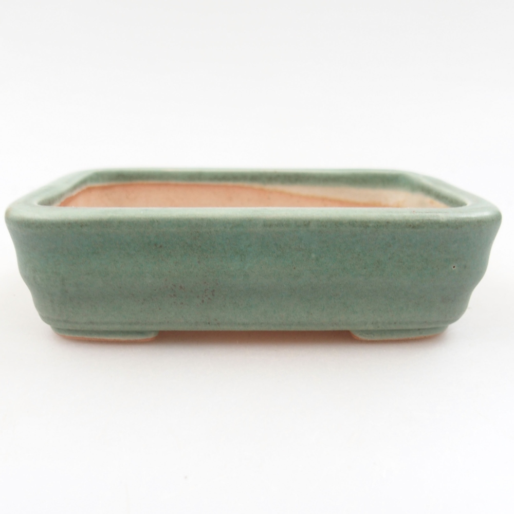 Bonsaischaal van keramiek 22 x 17 x 5 cm, groen