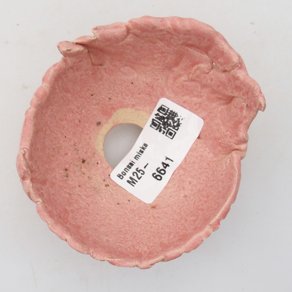 Schelp van keramiek 8,5 x 8 x 5 cm , kleur roze