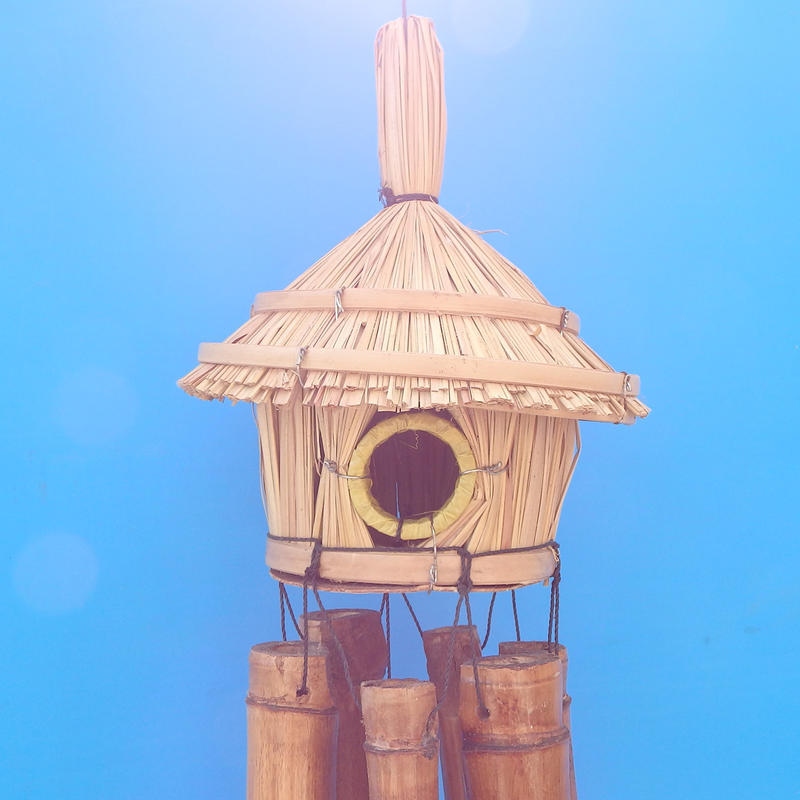 Bamboe klokkenspel 1 gebouw 85 cm