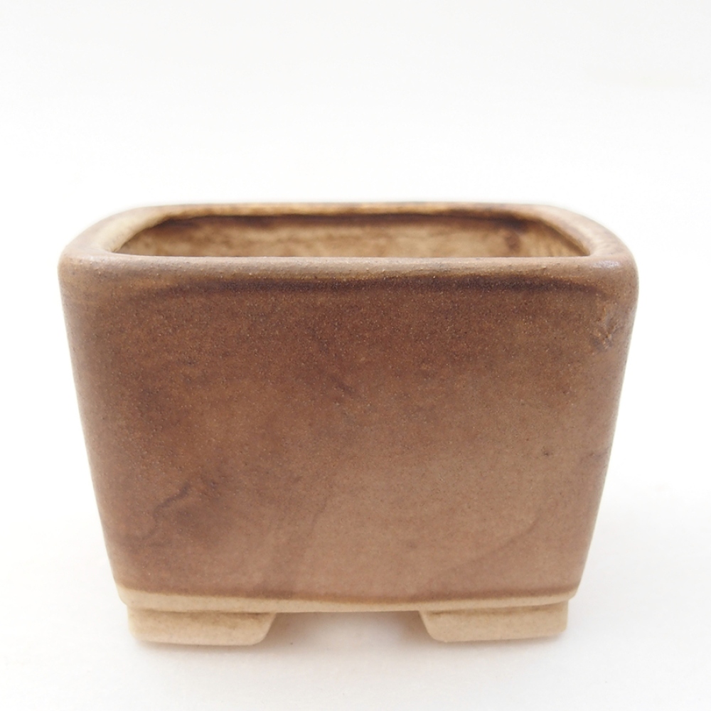 Bonsaischaal van keramiek 6 x 6 x 4,5 cm, roze