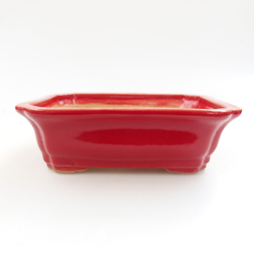 Bonsaischaal van keramiek 22 x 17 x 5 cm, groen