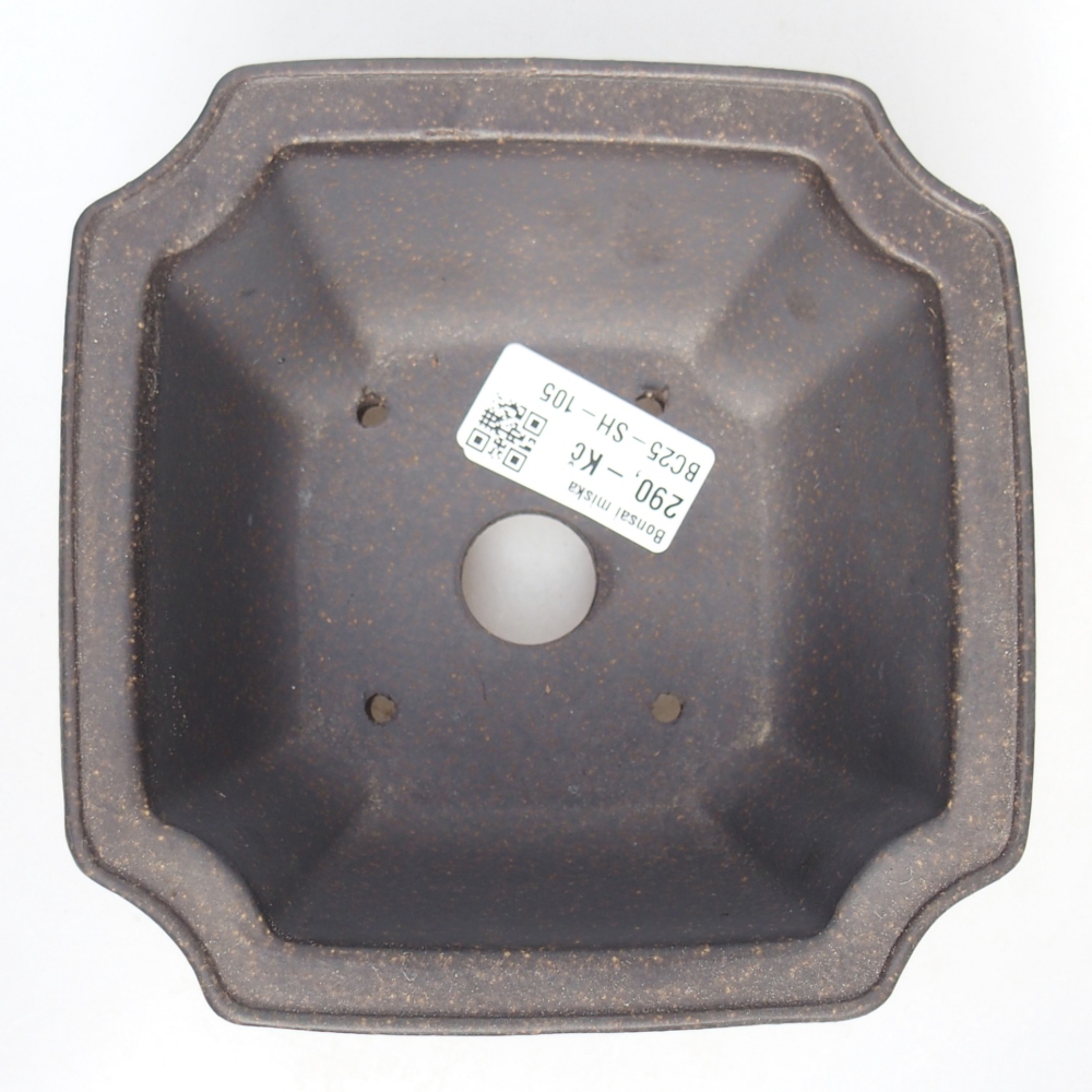 Schaal 13,5 x 13,5 x 7 cm bruin oker