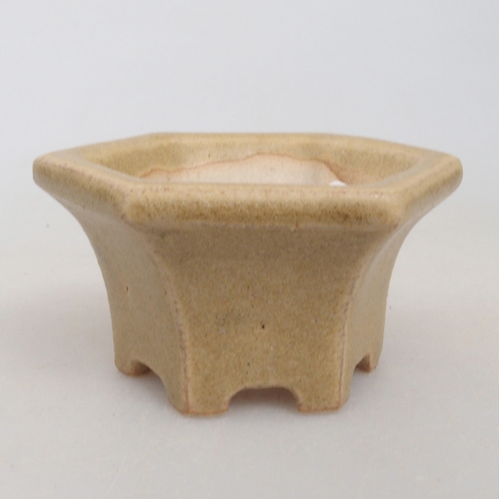 Mini bonsaischaal 4,5 x 4,5 x 2,5 cm, bruin