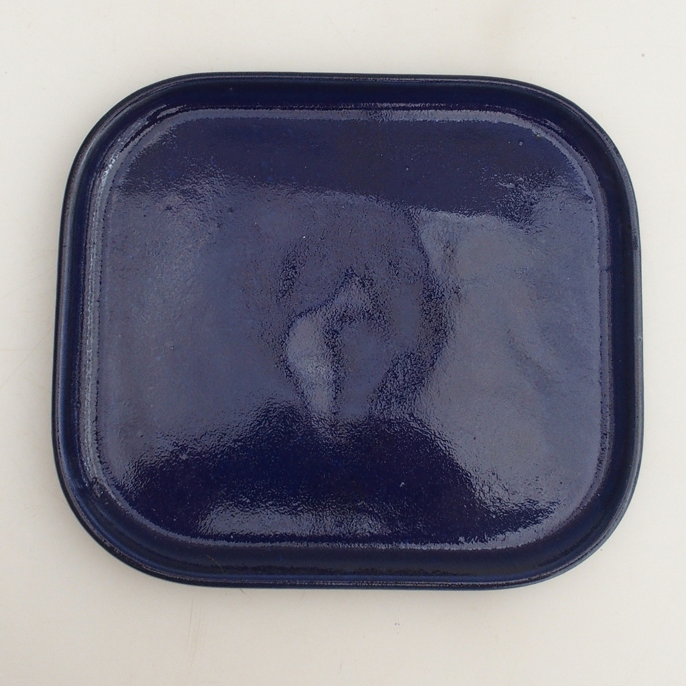 Bonsai kom + schotel H36 - 17 x 15 x 7,5 cm - blauw