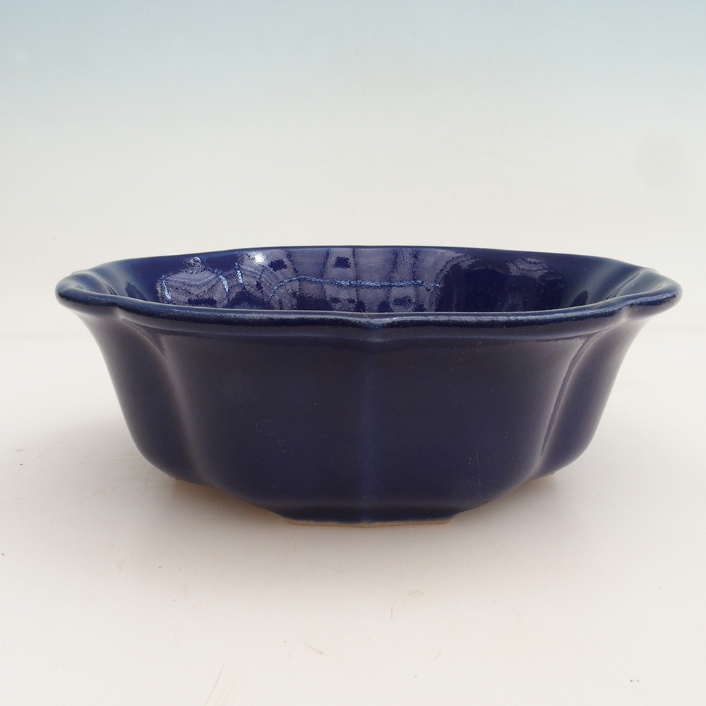 Bonsai kom H06 - 14,5 x 14,5 x 5 cm - blauw