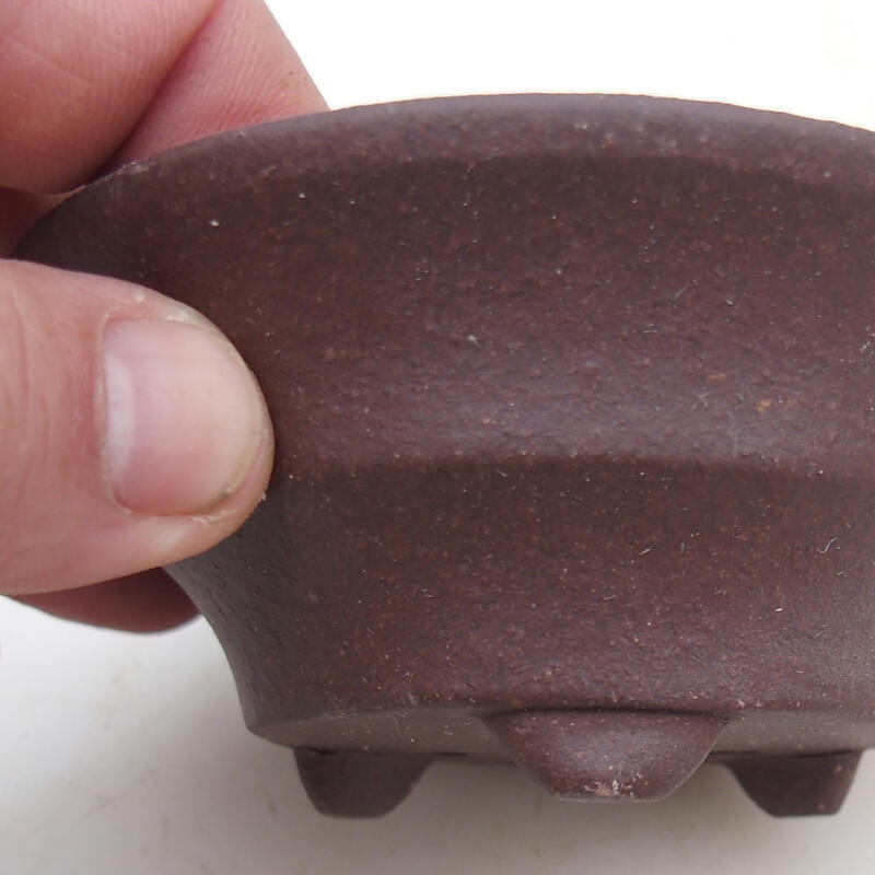 Bonsaischaal 10,5 x 10,5 x 4,5 cm, kleur bruin