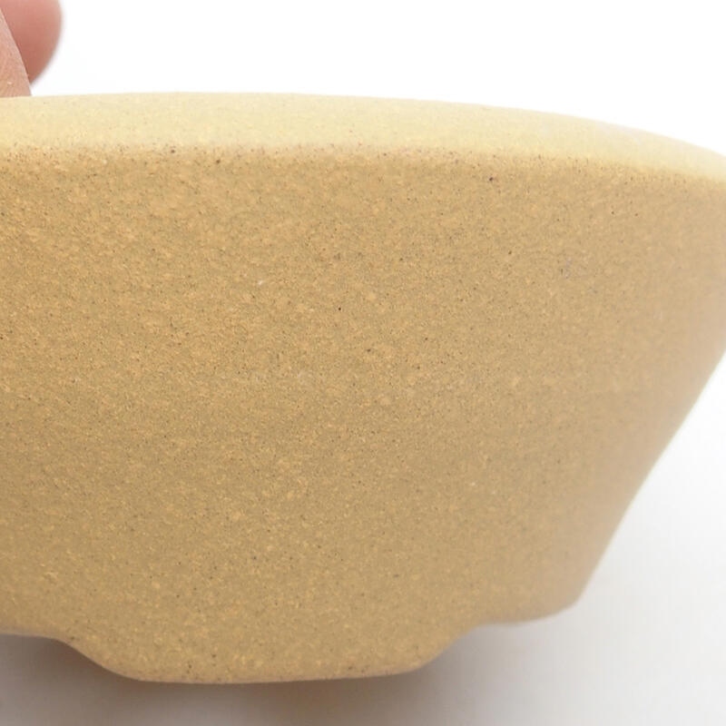 Bonsaischaal 10,5 x 10,5 x 4,5 cm, kleur oker