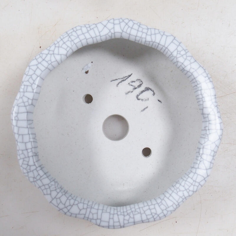 Bonsaischaal 10,5 x 10,5 x 4 cm, raku kleur