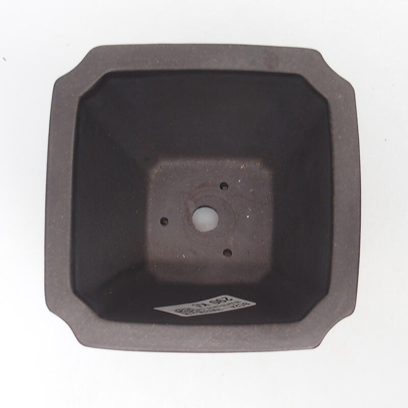 Bonsaischaal 10 x 10 x 10 cm, kleur okerbruin