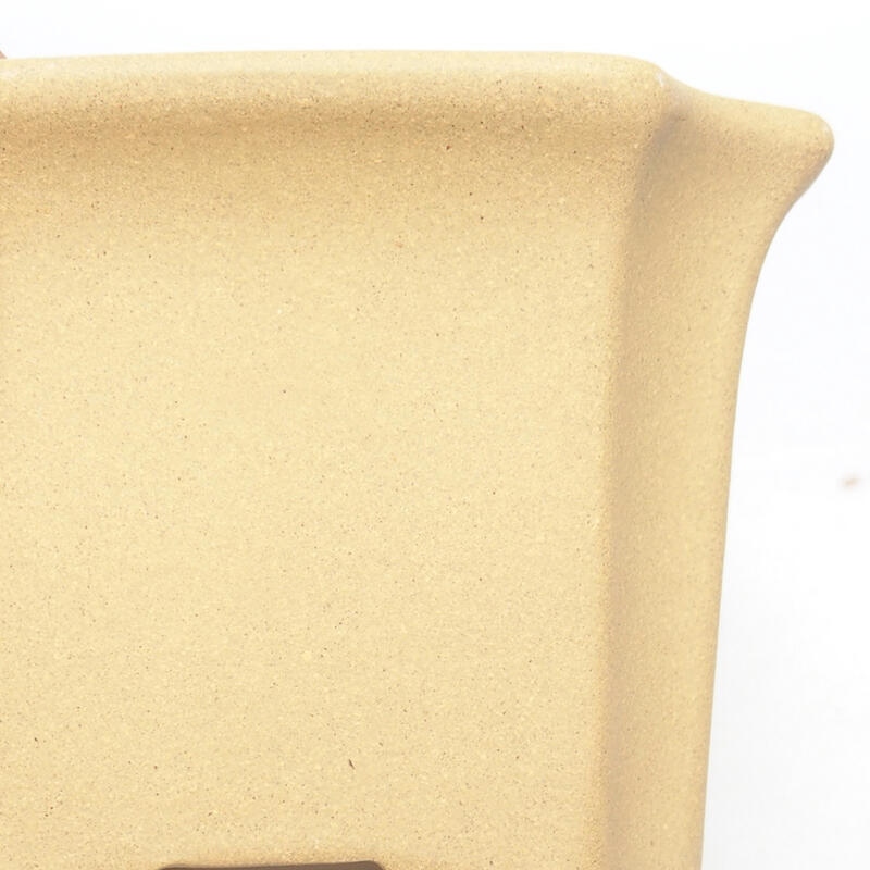 Bonsaischaal 10 x 10 x 7 cm, kleur oker