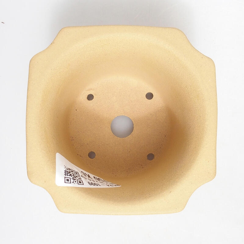 Bonsaischaal 10 x 10 x 7 cm, kleur oker