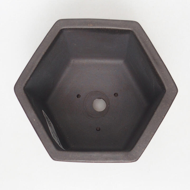 Bonsaischaal 11 x 10 x 8,5 cm, kleur bruin oker