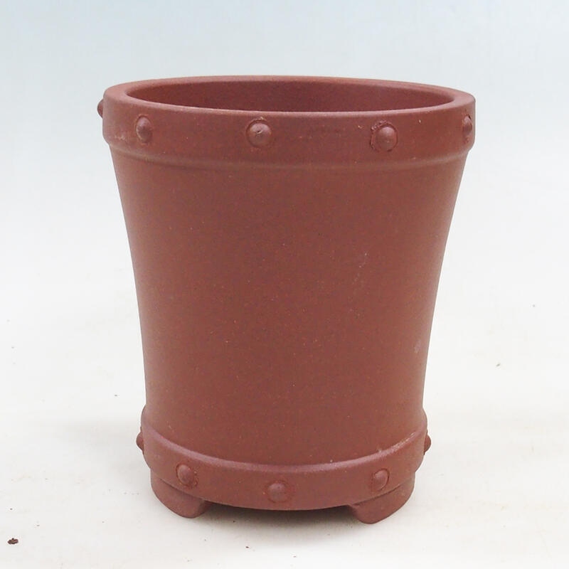 Bonsaischaal 11 x 11 x 12 cm, baksteenkleur