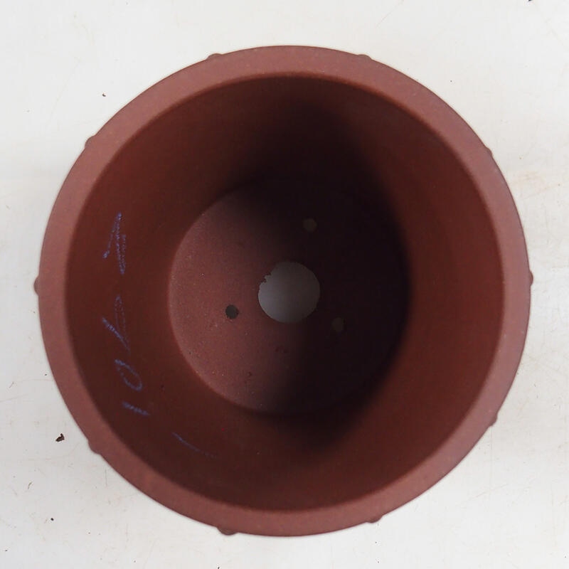 Bonsaischaal 11 x 11 x 12 cm, baksteenkleur