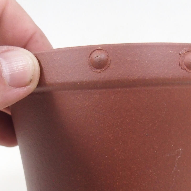 Bonsaischaal 11 x 11 x 12 cm, baksteenkleur