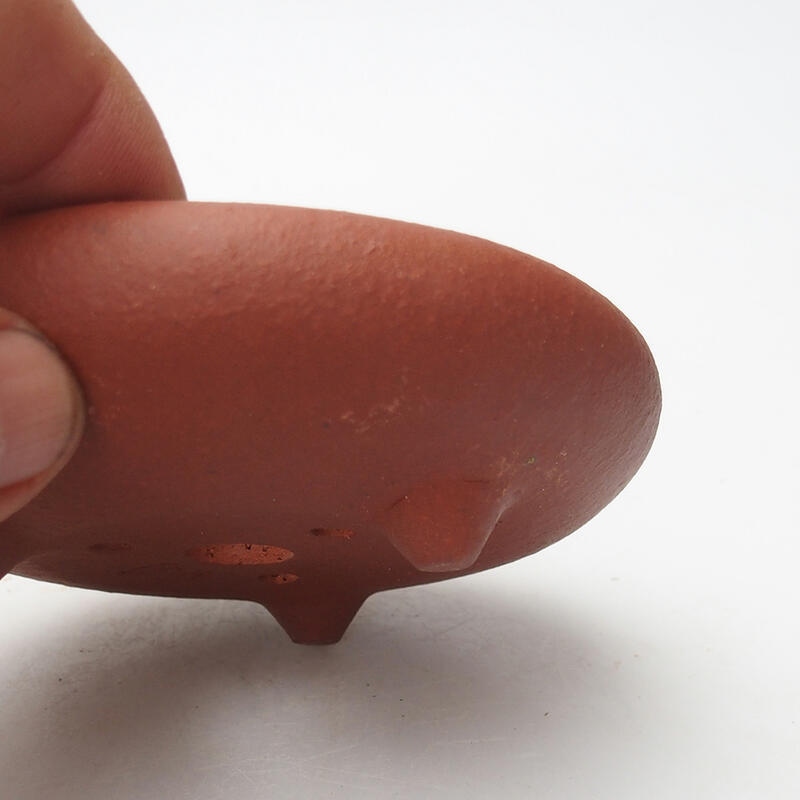 Bonsaischaal 11 x 11 x 3,5 cm, baksteenkleur