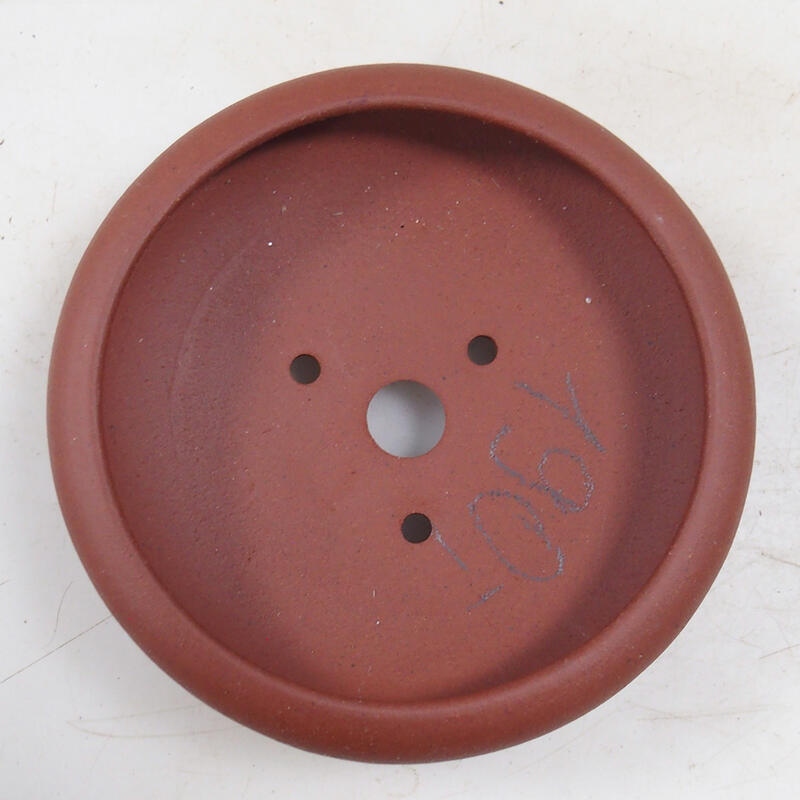 Bonsaischaal 11 x 11 x 3,5 cm, baksteenkleur