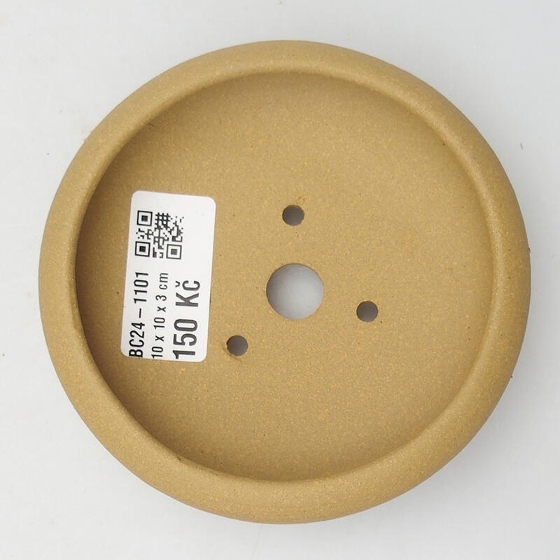 Bonsaischaal 11 x 11 x 3,5 cm, kleur oker