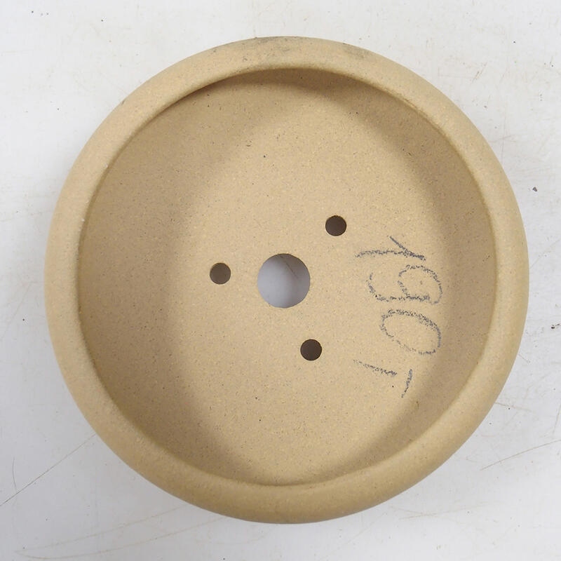 Bonsaischaal 11 x 11 x 3,5 cm, kleur oker