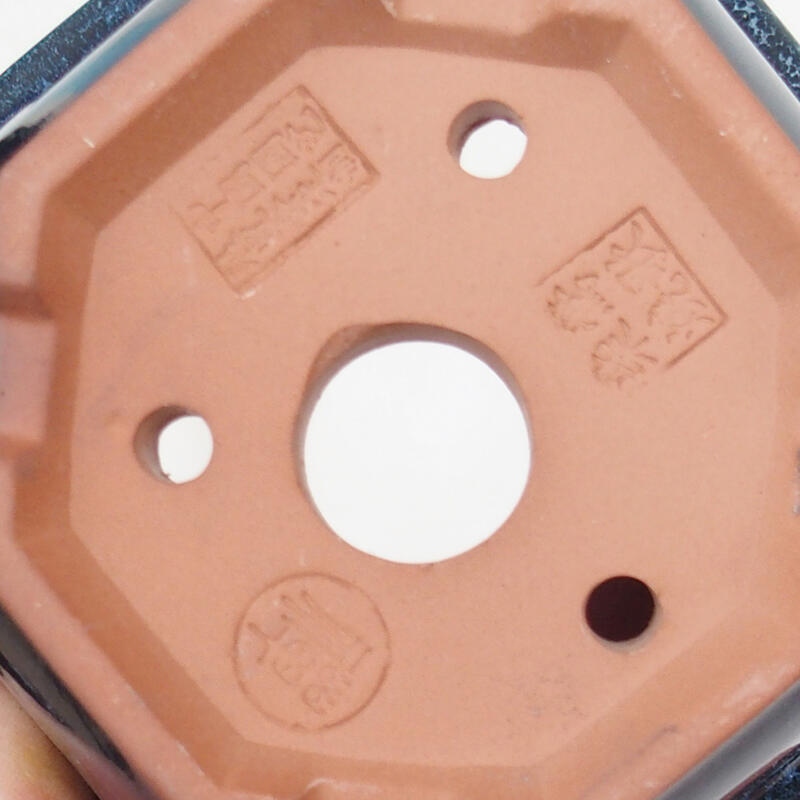 Bonsaischaal 11 x 11 x 6 cm, kleur blauw