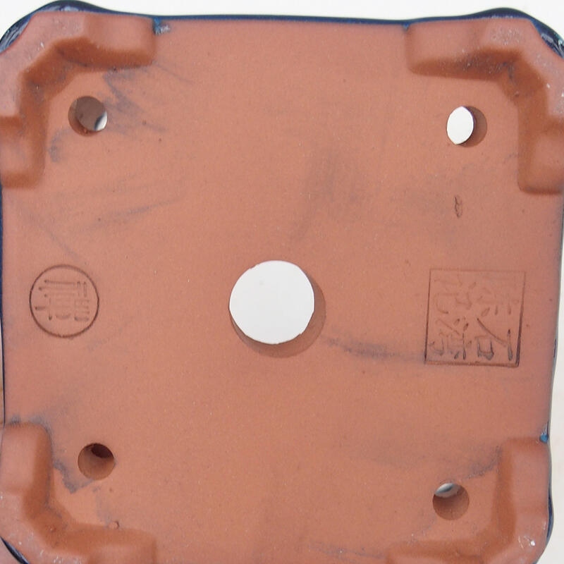 Bonsaischaal 12 x 12 x 8 cm, kleur blauw