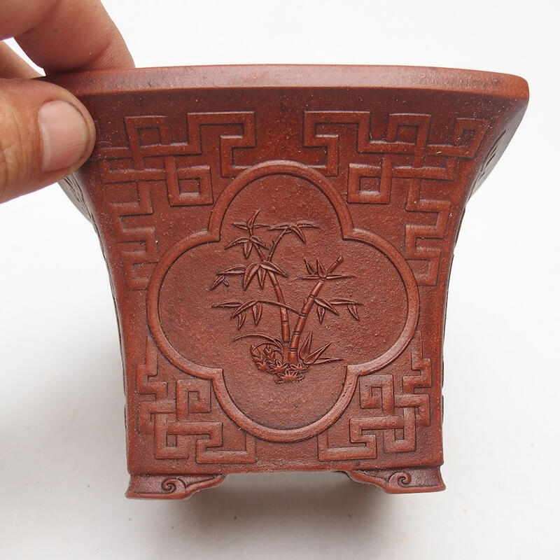 Bonsaischaal 12 x 12 x 9 cm, bruin