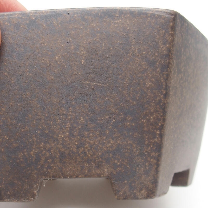 Bonsaischaal 13 x 11,5 x 6,5 cm, kleur bruin oker