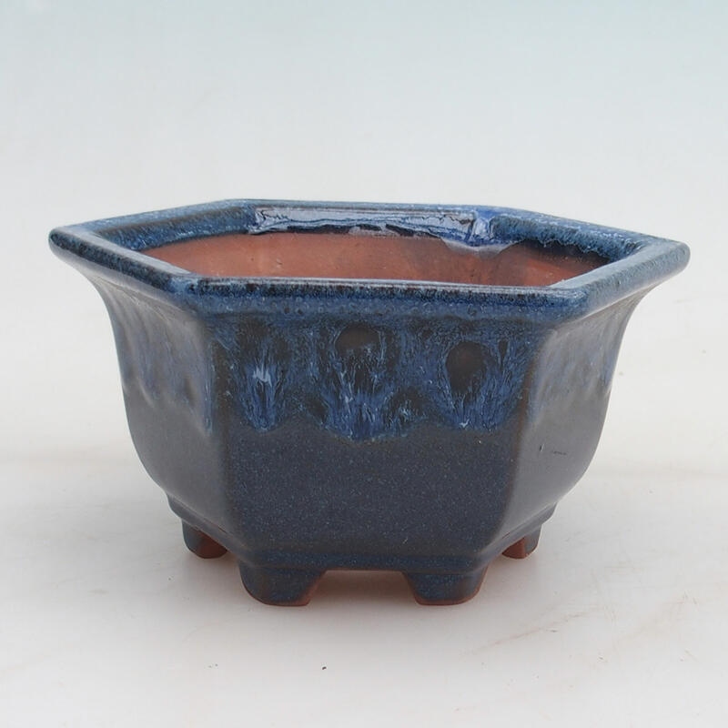 Bonsaischaal 13 x 12 x 7 cm, kleur blauw