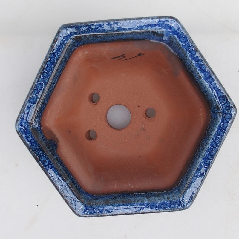 Bonsaischaal 13 x 12 x 7 cm, kleur blauw