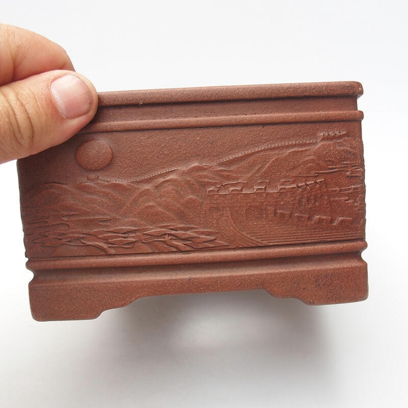 Bonsaischaal 13 x 13 x 8 cm, bruin