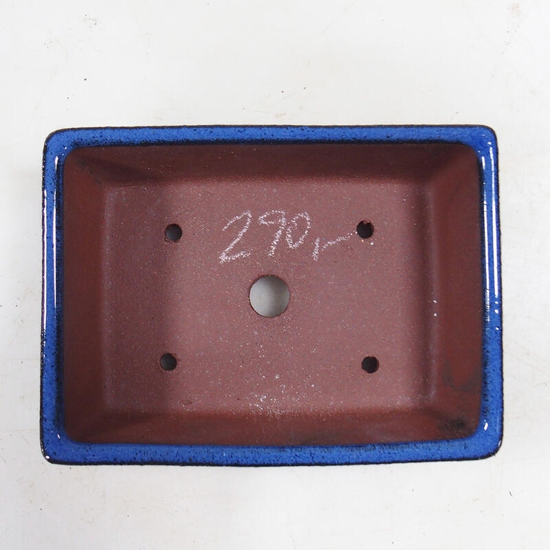 Bonsaischaal 14,5 x 11 x 4,5 cm, kleur blauw