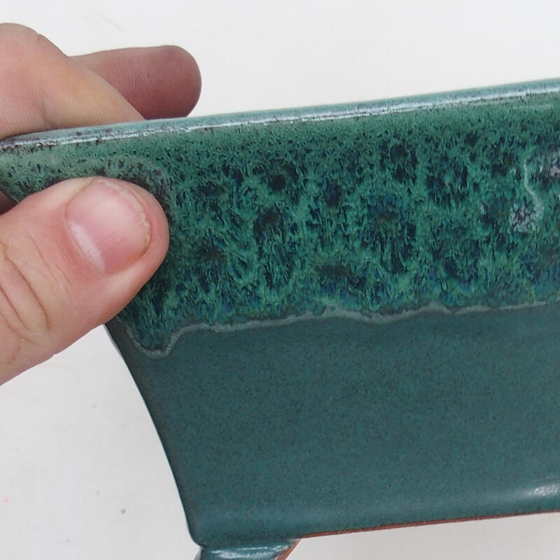 Bonsaischaal 14,5 x 14,5 x 8,5 cm, groen