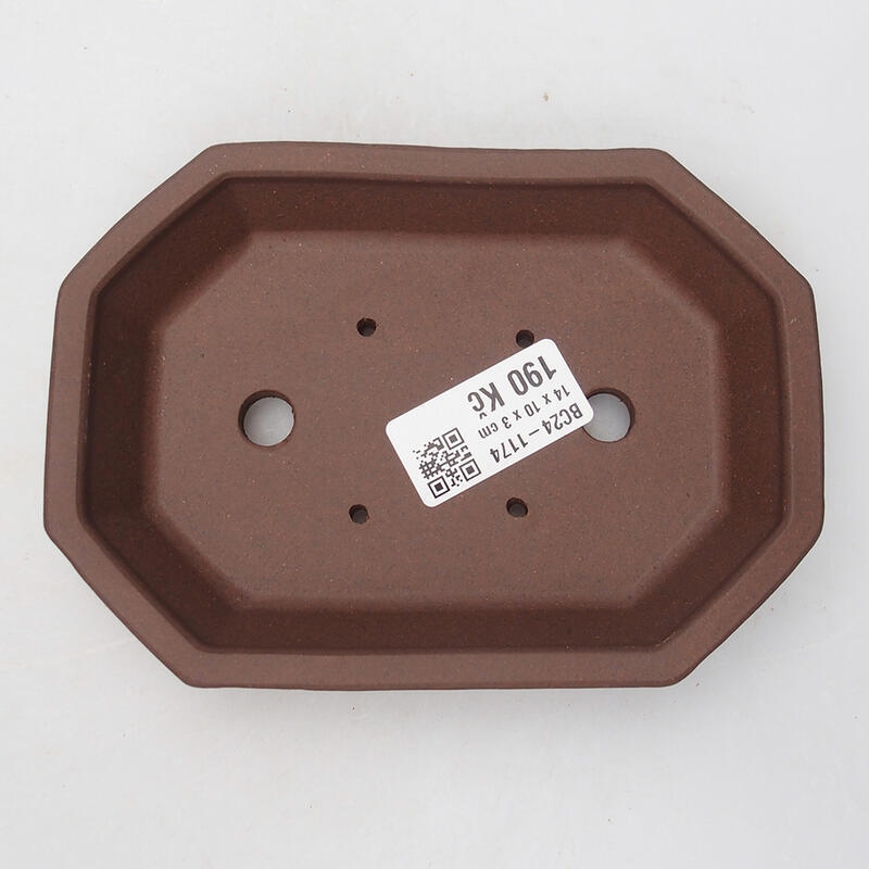 Bonsaischaal 14 x 10 x 3 cm, bruin