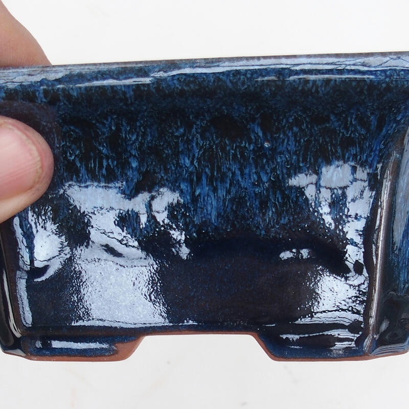 Bonsaischaal 14 x 12 x 6 cm, kleur blauw